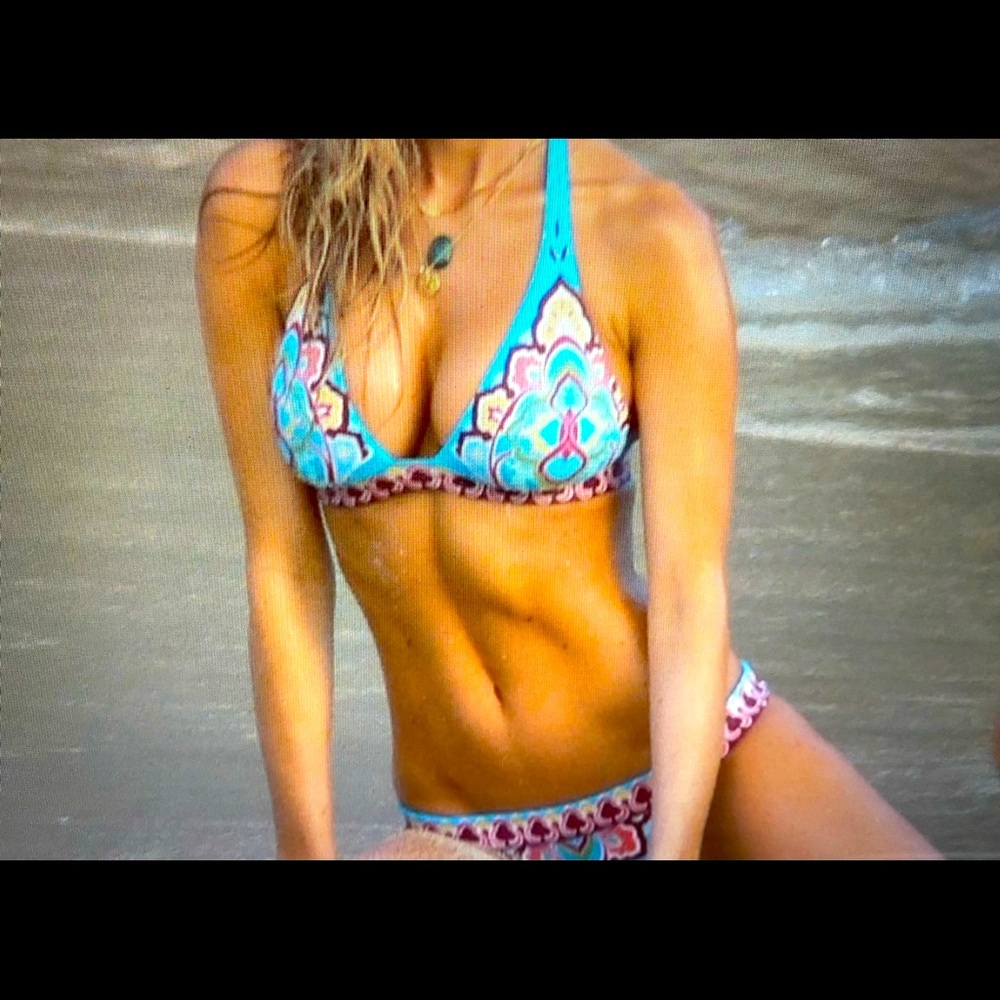 Victoria’s Secret Aqua Boho/Batik Bikini Swim Set.